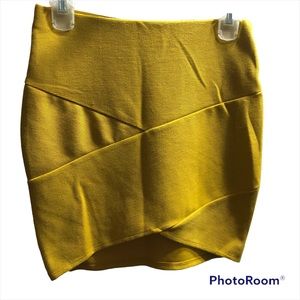 Mustard Mini Skirt